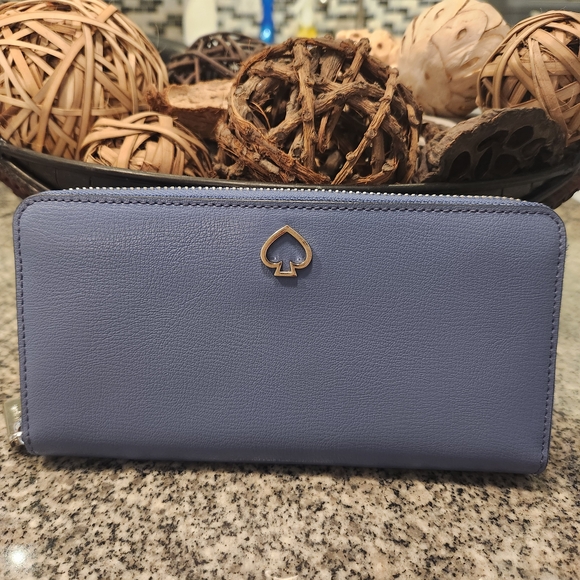 kate spade Handbags - Kate Spade Adel Large Continental Wallet Color Blueberry Cobbler